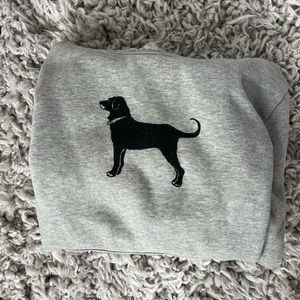 Black Dog Grey Hoodie